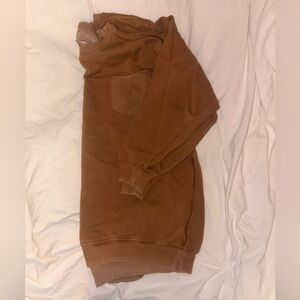 Aerie Women’s Brown Oversized Crewneck Sweater